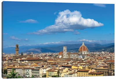 Cityscape View Of Florence, Tuscany, Italy Canvas Art Print