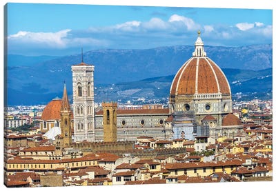 Florence Cathedral (Cathedral Di Santa Maria Del Fiore), Florence, Tuscany, Italy. Finished 1400'S Canvas Art Print