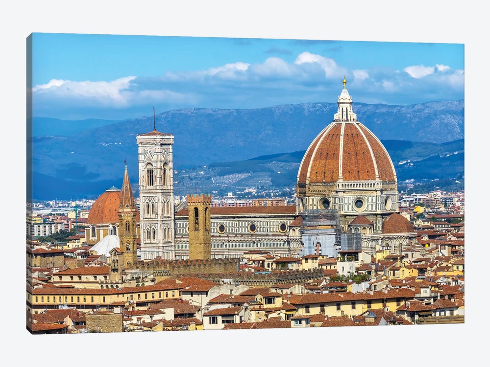 Florence Cathedral (Cathedral Di Santa Maria Del Fiore), Florence, Tuscany, Italy. Finished 1400'S by William Perry 1-piece Canvas Wall Art
