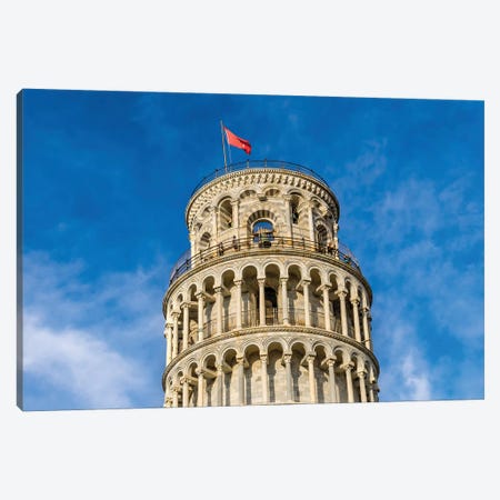 Leaning Tower Of Pisa, Tuscany, Italy. Completed In 1100'S. Canvas Print #WPE33} by William Perry Canvas Artwork