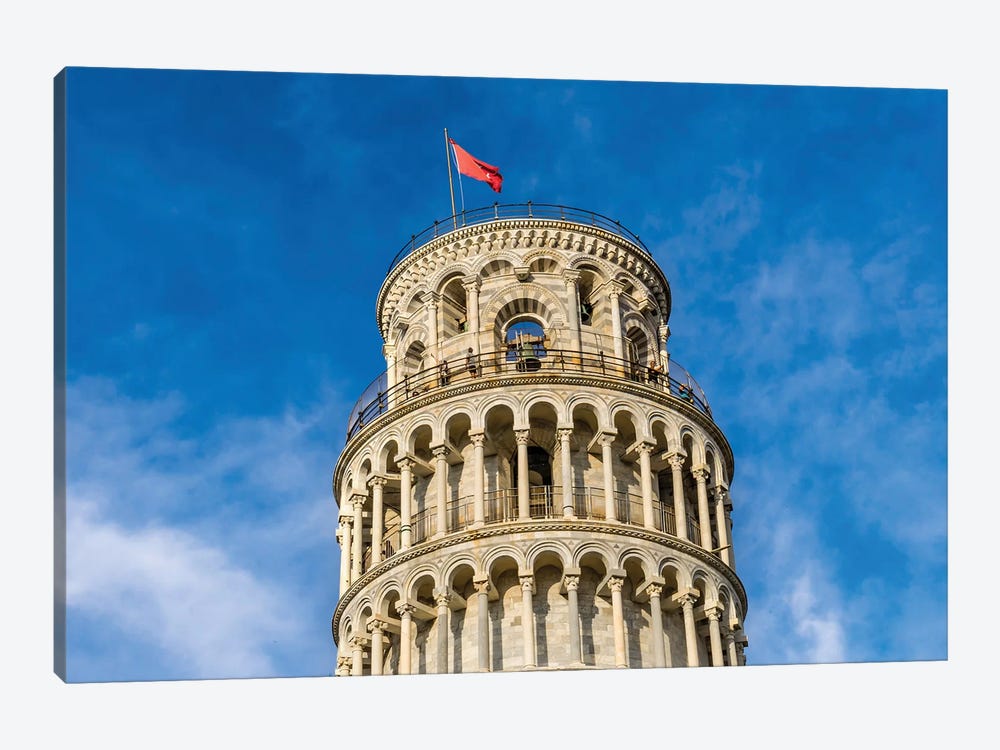 Leaning Tower Of Pisa, Tuscany, Italy. Completed In 1100'S. by William Perry 1-piece Canvas Wall Art