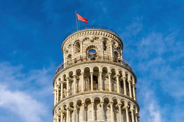 Leaning Tower Of Pisa: Leaning Tower Of Pisa, Tuscany, Italy. Completed In 1100'S. by William Perry