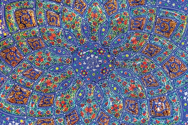 Middle Eastern Décor: Ancient Arab Islamic Designs Blue Pottery, Madaba, Jordan II by William Perry