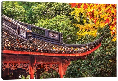 House, Hangzhou, Zhejiang, China. Canvas Art Print - Asia Art