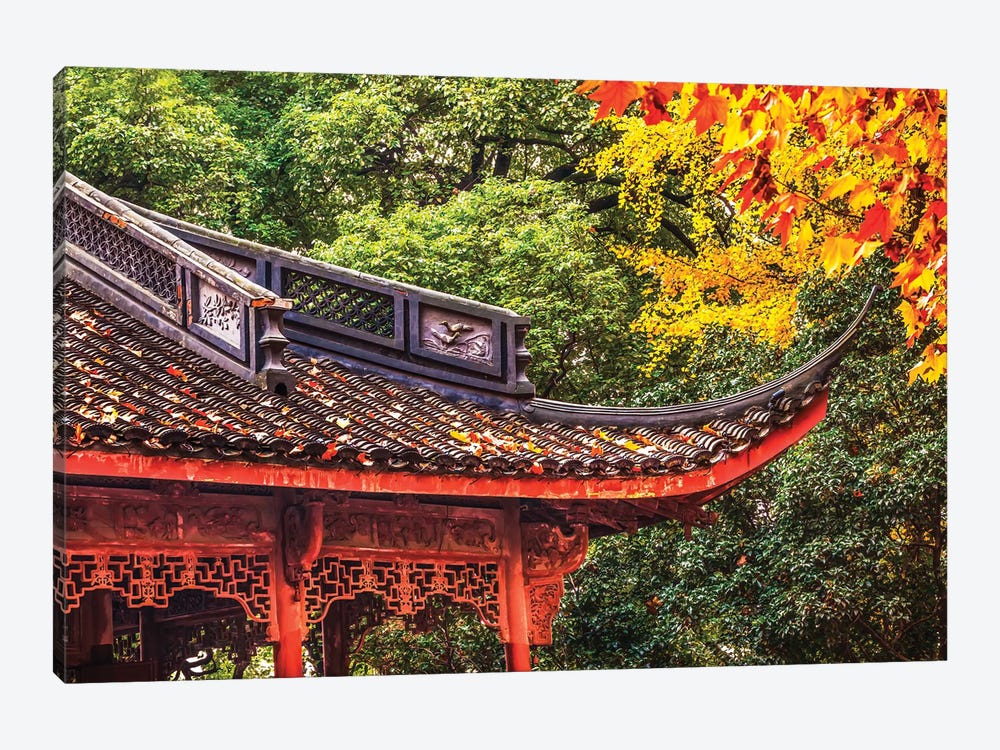 House, Hangzhou, Zhejiang, China. by William Perry 1-piece Canvas Print