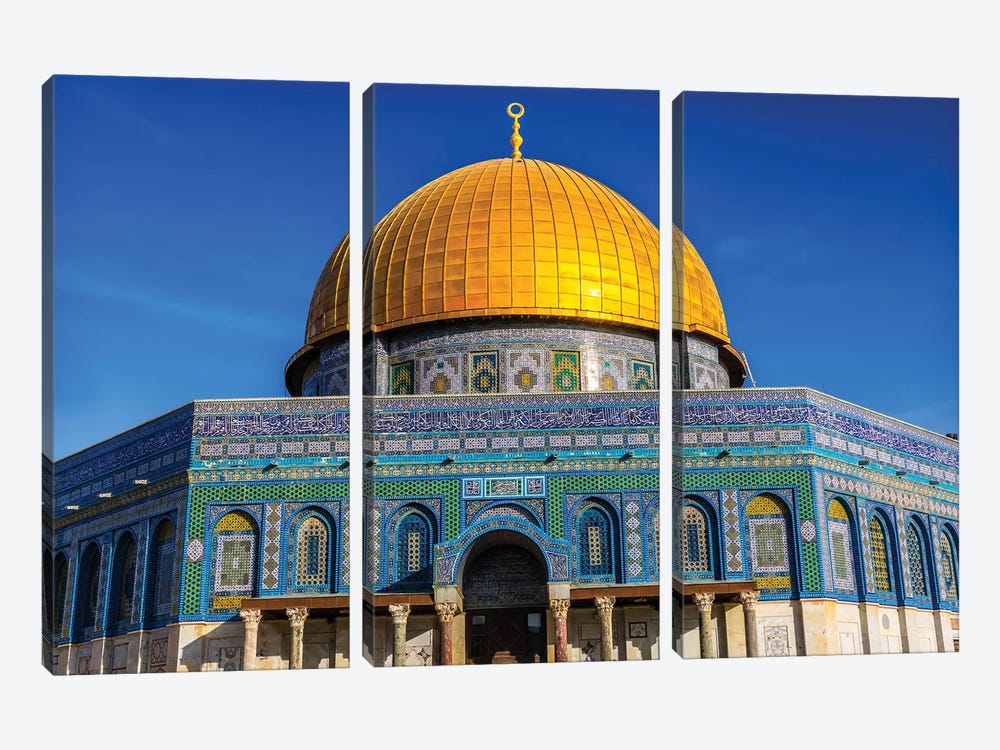 Dome of the Rock Arch, Temple Mount, Jerusalem, Israel II by William Perry 3-piece Canvas Art Print