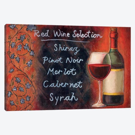 Red Wine Selection Canvas Print #WRA2} by Will Rafuse Canvas Artwork