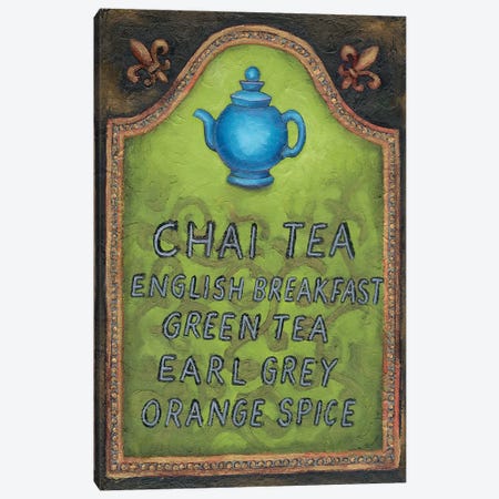 Tea Canvas Print #WRA3} by Will Rafuse Canvas Artwork