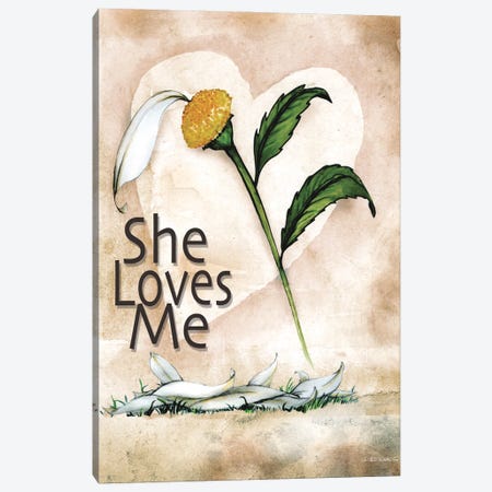 She Loves Me Canvas Print #WRG37} by Ed Wargo Canvas Art
