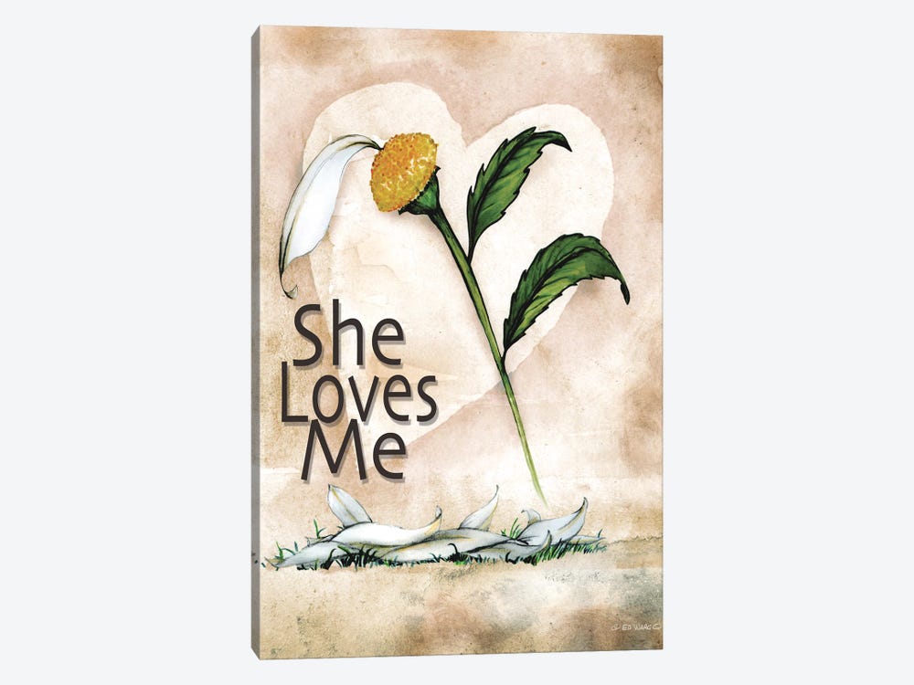 She Loves Me by Ed Wargo 1-piece Canvas Art Print