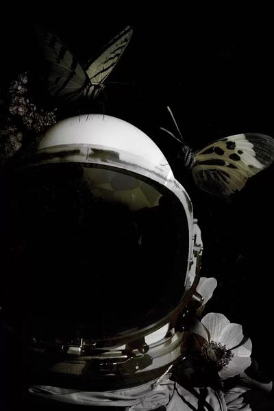 Astronaut by Wouter Rikken framed canvas print