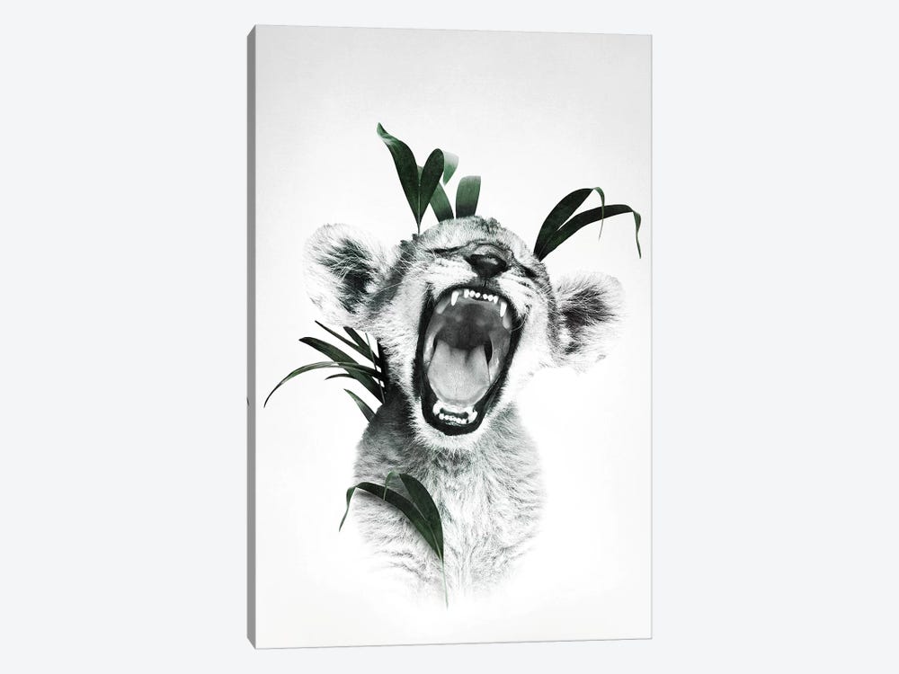 Roaring Lion Cub by Wouter Rikken 1-piece Art Print