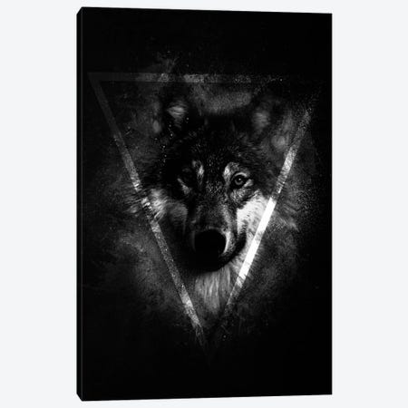 Dark Wolf II Canvas Print #WRI42} by Wouter Rikken Canvas Artwork