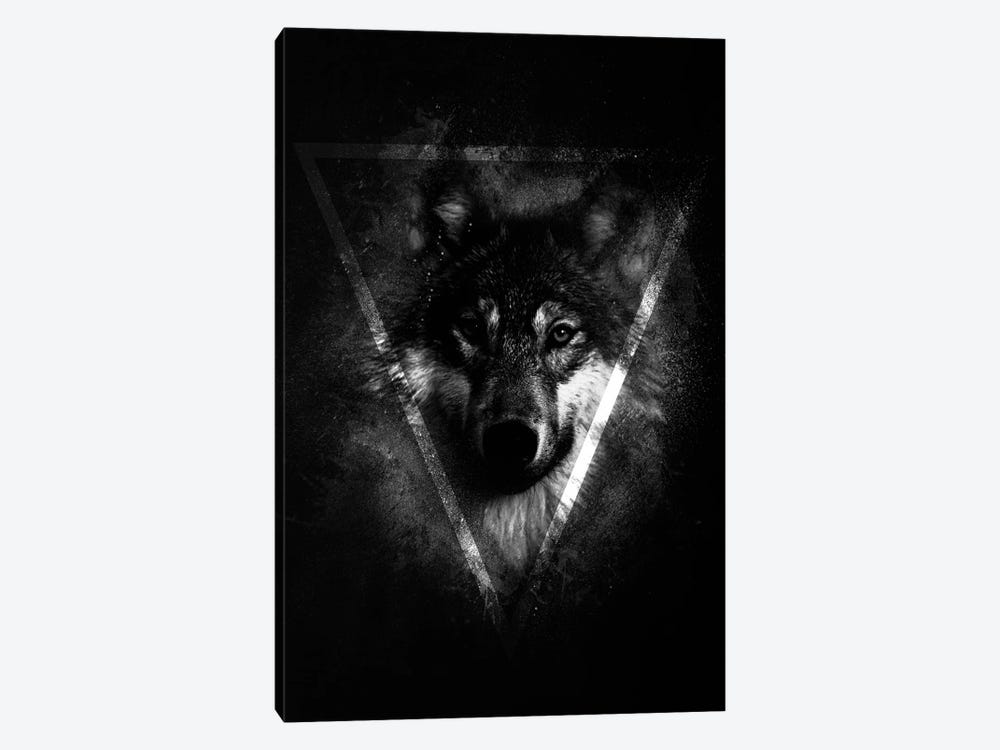 Dark Wolf II by Wouter Rikken 1-piece Canvas Artwork