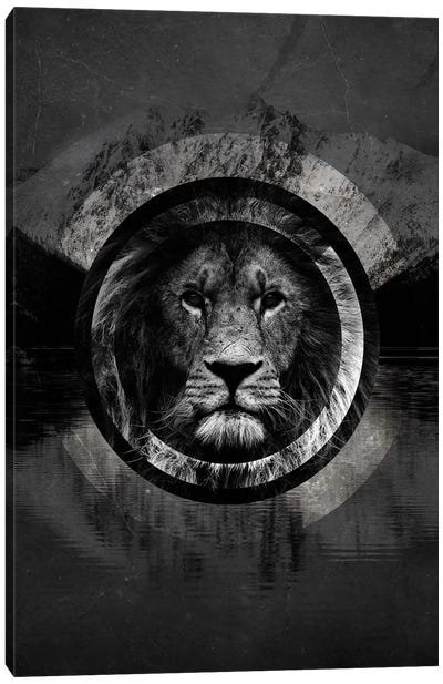 Surreal Lion Canvas Art Print - Wouter Rikken