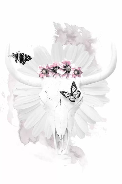 Cow Skull by Wouter Rikken framed wall art