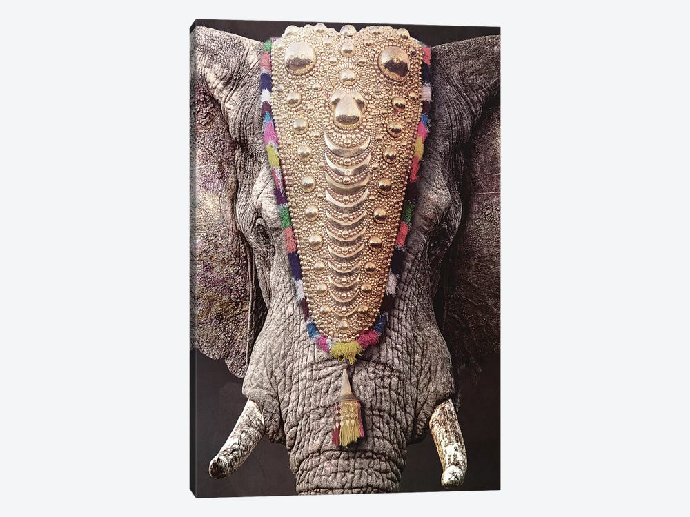 Decorated Elephant by Wouter Rikken 1-piece Art Print