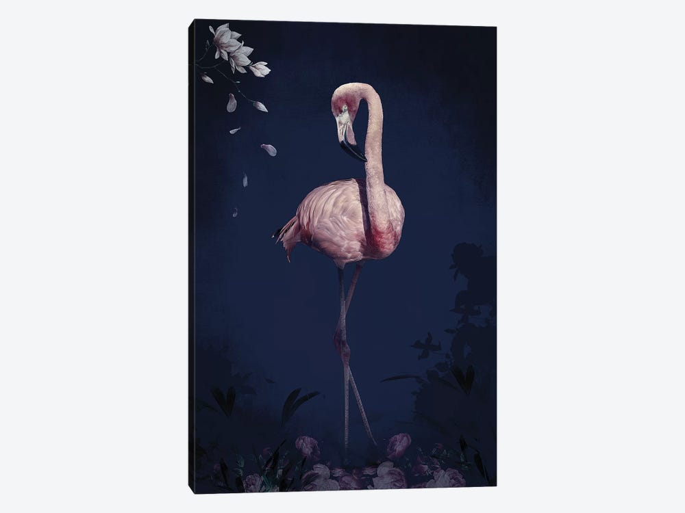 Flamingo by Wouter Rikken 1-piece Canvas Art