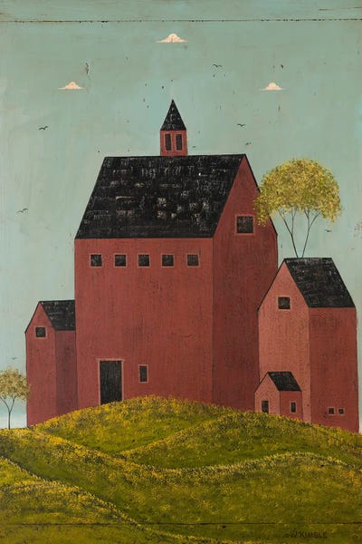 Farms: Redbarn by Warren Kimble