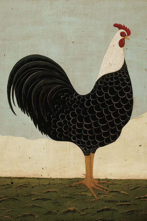 Rooster Facing East by Warren Kimble wall art