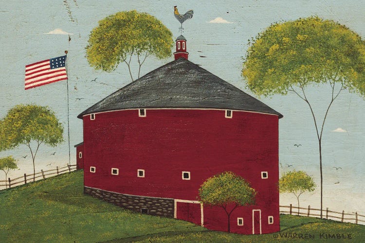 Round Barn by Warren Kimble wall art