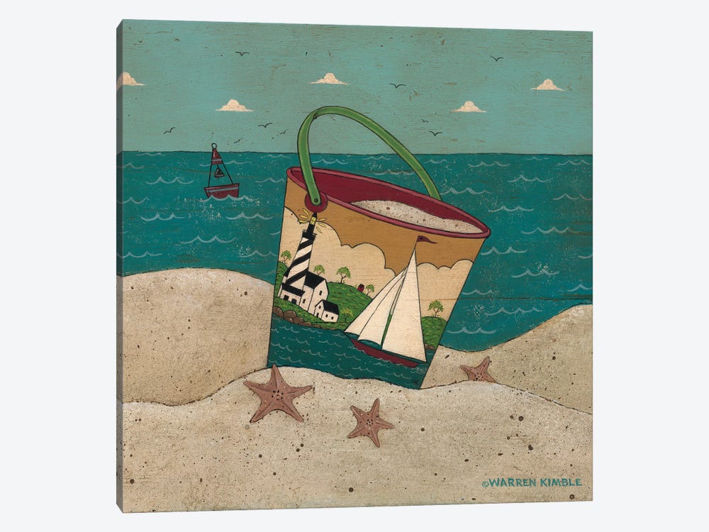 Sailing By The Sea by Warren Kimble 1-piece Canvas Artwork