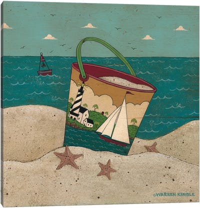 Sailing By The Sea Canvas Art Print