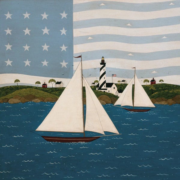 American Flags: Sea To Shining Sea by Warren Kimble