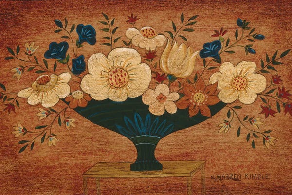 Folk Art: Small Floral by Warren Kimble