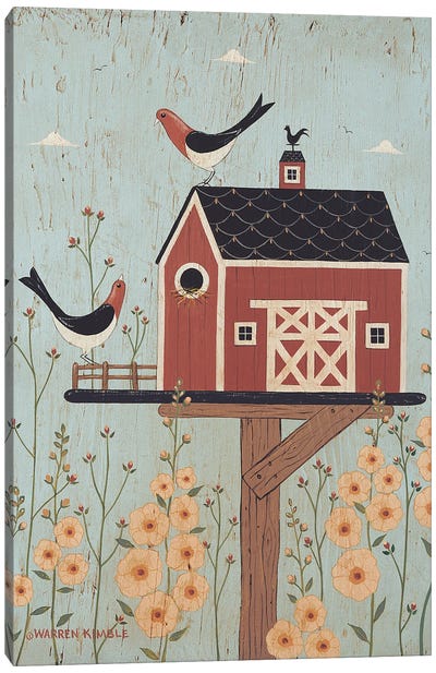 Barn Birdhouse III Canvas Art Print - Warren Kimble