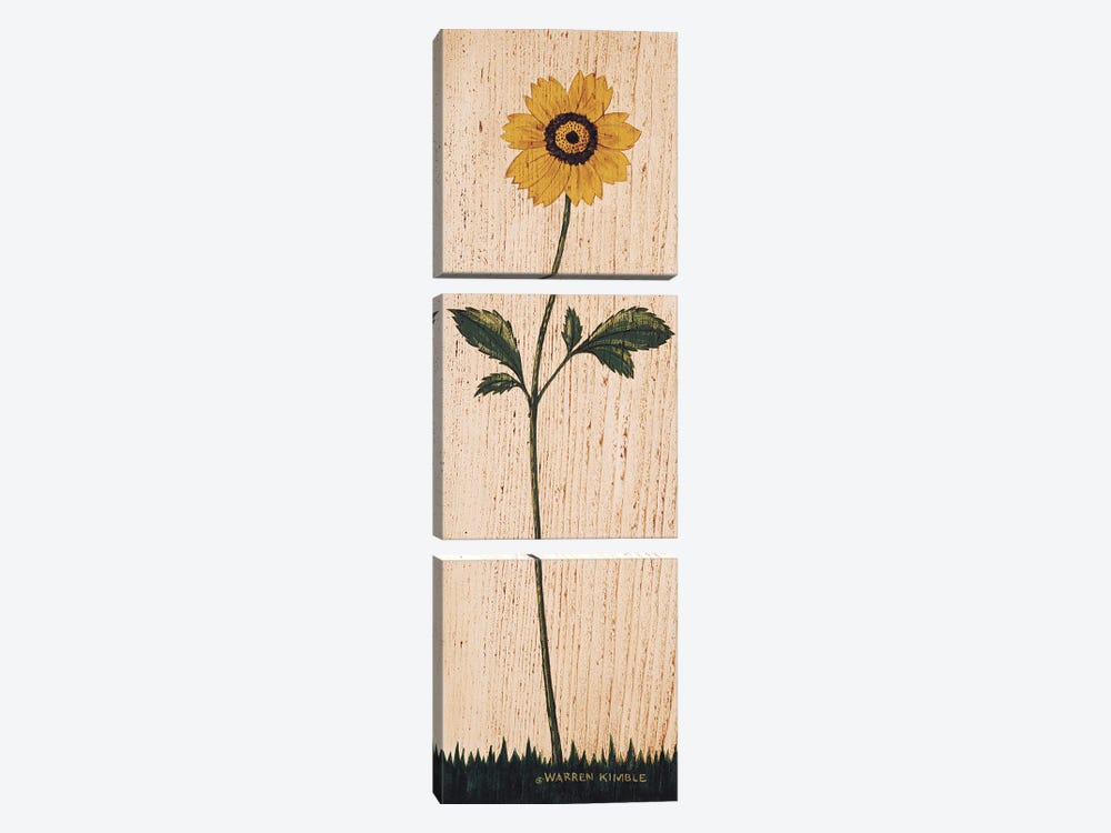 Sunflower by Warren Kimble 3-piece Canvas Artwork