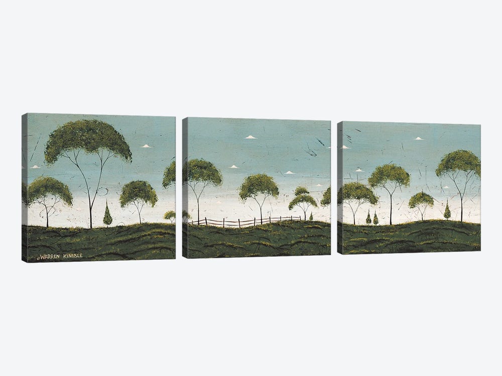 Tree Row by Warren Kimble 3-piece Canvas Art