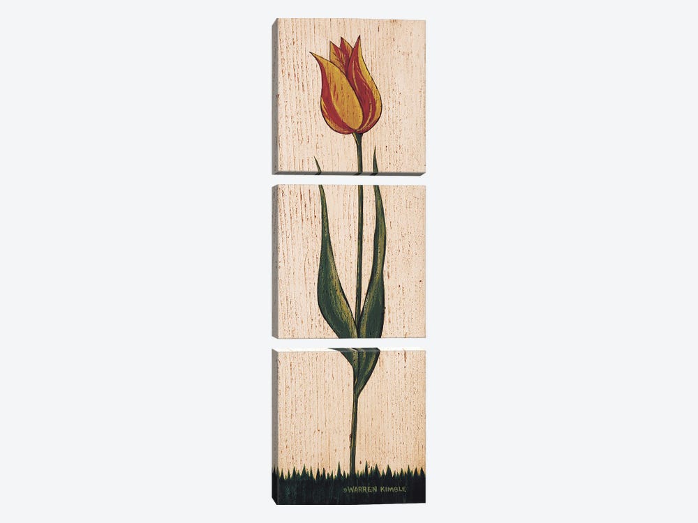 Tulip by Warren Kimble 3-piece Art Print
