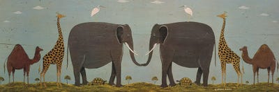 Two By Two by Warren Kimble framed canvas print