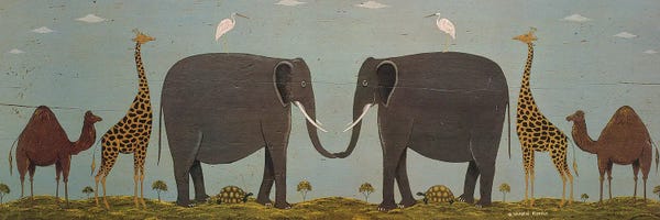 Camels: Two By Two by Warren Kimble