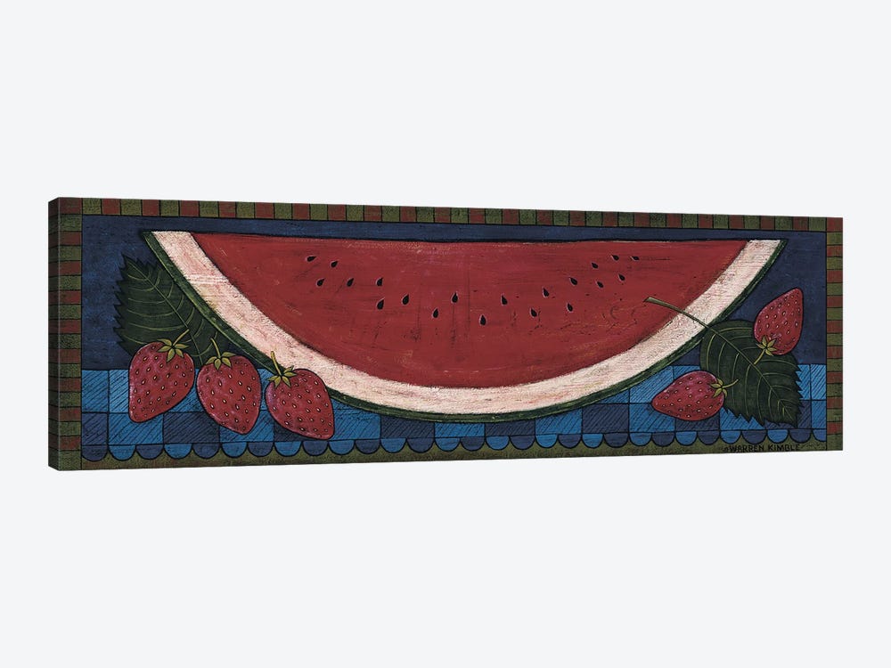 Watermelon by Warren Kimble 1-piece Canvas Wall Art