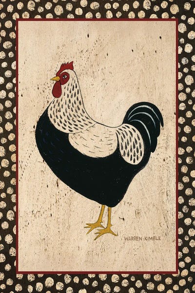 Chickens & Roosters: Whiteback by Warren Kimble