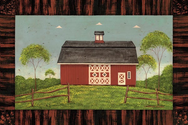 Barns: Wilton Barn Red by Warren Kimble