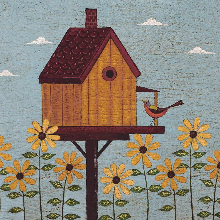 Yellow Birdhouse