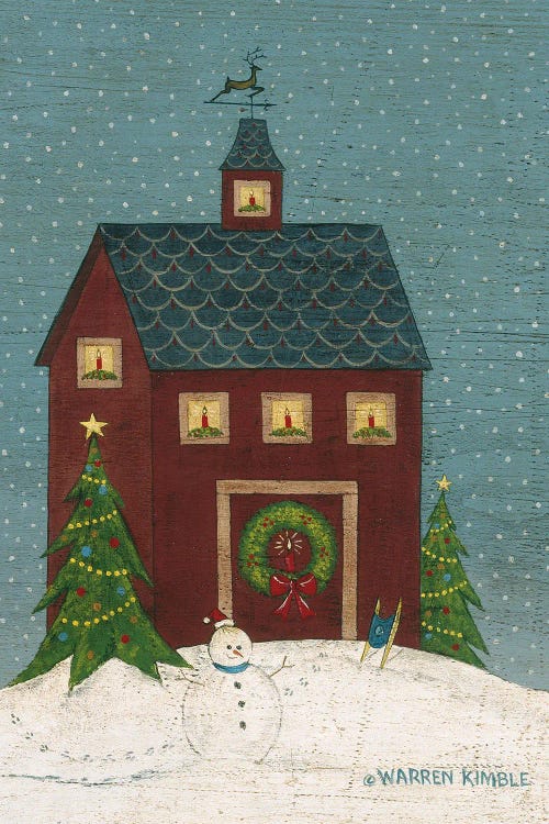 Christmas at Home by Warren Kimble wall art