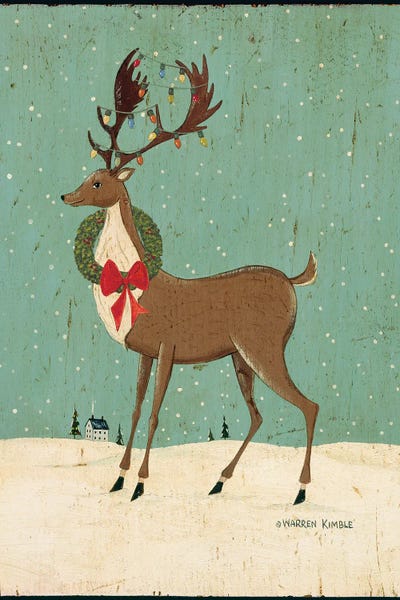 Christmas Animals: Winter Dear II by Warren Kimble