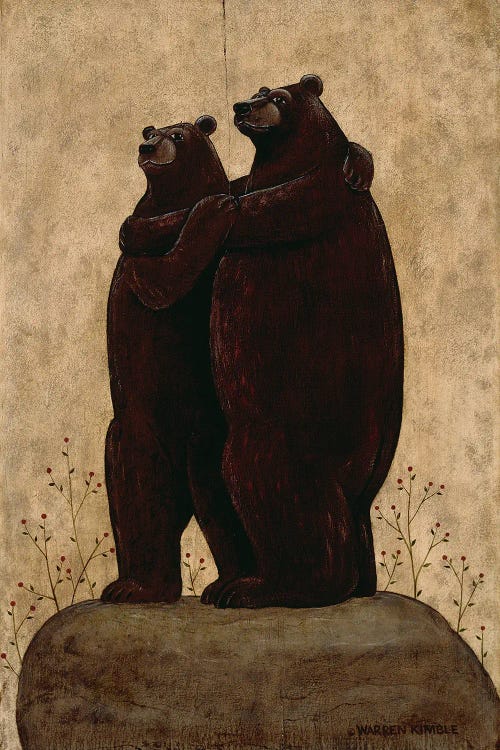 Bear Hug by Warren Kimble wall art