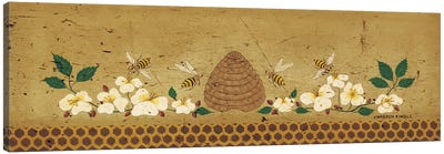 Bee Skep Canvas Art Print - Bee Art