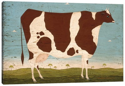 Brown Cow II Canvas Art Print - Warren Kimble