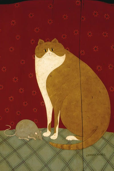 Cat And Mouse by Warren Kimble art print