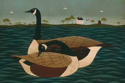 Cowie Canada Geese by Warren Kimble art print