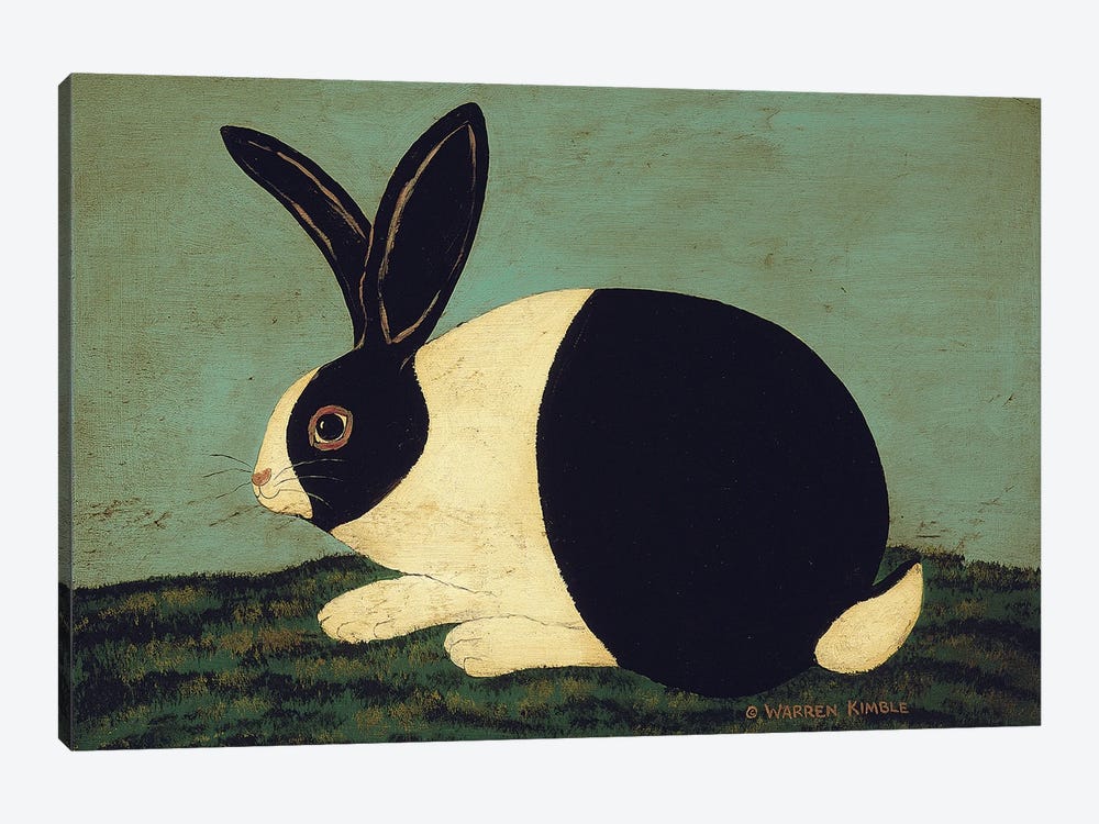 Cozy Bunny by Warren Kimble 1-piece Art Print
