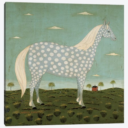 Dappled Horse Canvas Print #WRK50} by Warren Kimble Canvas Print
