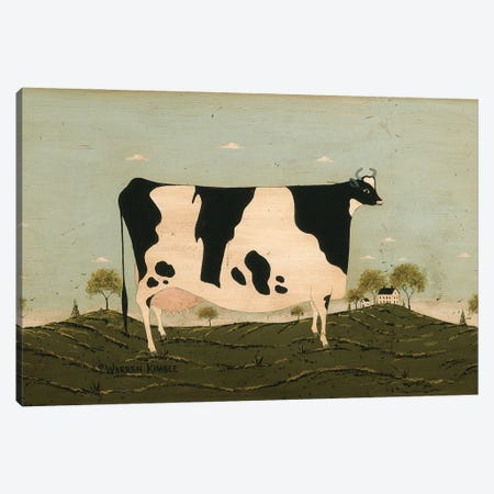 American Cow II Canvas Print #WRK5} by Warren Kimble Art Print