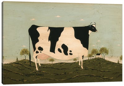 American Cow II Canvas Art Print - Warren Kimble